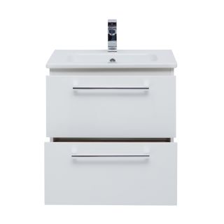 Тумба подвесная Dreja.Rus GIO 60 под умывальник Эйфория-60, белый глянец